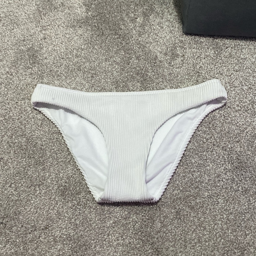 White bathing suit bottoms